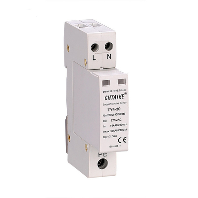Surge Arrester is suitable for LEPM Zone Type Single Phase 2P 30kA 4p SPD 275V - 2 Surge Protector